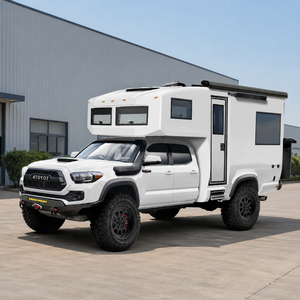 Vente en gros de camping-cars modernes de haute qualité 4x4 en fibre de verre, caravanes extensibles tout-terrain personnalisables, camping-cars sur camion plateau - Product Image 1