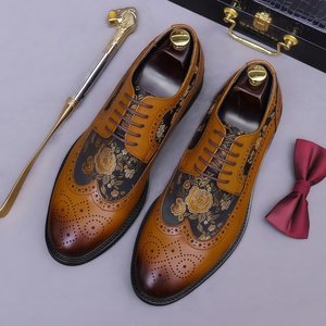 Mocasines de Encaje para <span class=keywords><strong>Hombre</strong></span>, Diseño de Lujo, Nueva Colección, Suela Gruesa, Punta Redonda, Cuero Vacuno Genuino, Zapatos de Boda para <span class=keywords><strong>Hombre</strong></span> - Product Image 4