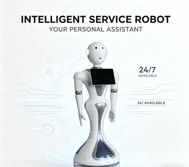 Hot Selling AI Voice Interactive Business Service Robot with Welcome Reception Lidar Navigation Multi-Language Support