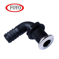 FOYO - Protection de coque en U pour bateau, en nylon renforcé avec finition en acier inoxydable, design à angle droit, couleur personnalisable