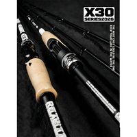 Canne à pêche Fuji SIC Top+LS Guide en fibre de carbone durable, avec poignée en bois, pour ligne non abîmée