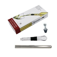 Bâton de refroidisseur de vin 3-en-1 en acier inoxydable bâton de refroidisseur de bouteille de vin tige de refroidissement rapide de vin sans glace avec aérateur et verseur