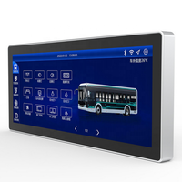 Vente flash : Système de contrôle central Android pour bus et fourgonnettes, écran de contrôle intelligent de 12,3 pouces avec 2 ports USB, 4 ports vidéo AHD, GPS, FM pour bus
