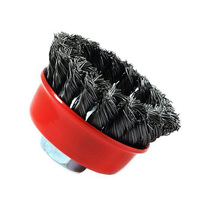 Brosse métallique industrielle haute efficacité pour le polissage des métaux et l'élimination de la rouille, disponible en OEM