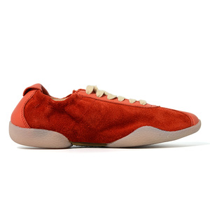 Custom Lively <strong>Red</strong> Genuine Leather Daily Wear Lifestyle Sneakers <strong>Men</strong> Women Walking Style <strong>Shoes</strong> - Product Image 3