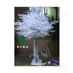 Zhen Xin Qi Ambachten Grote Outdoor Kunstmatige Witte Banyan Bomen Witte Ficus Bladboom Kunstmatige Planten Van Bladeren