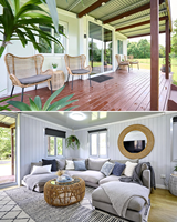Maison préfabriquée portable avec 3 chambres et 1 salle de bain complète Petite maison mobile avec cadre en acier pour le salon ou le salon