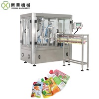 Machine de remplissage et de capsulage de type rotatif pour poche de bec de poche de support de lait de soja doy pack