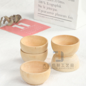 Chưa hoàn thành Mini Bát gỗ tự nhiên Bát gỗ cho hàng thủ công làm giáng sinh tự làm trẻ em để sơn trang trí nội thất - Product Image 5