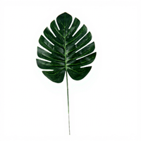 Feuille de Monstera Artificielle en Plastique Réaliste, Haute Simulation, Durable pour Salon, Décoration Intérieure, Bureau, Maison, Mariage, Noël