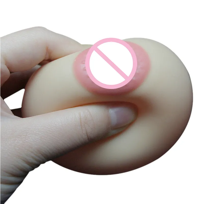 TPR Chest Squishy Boob Stress Balls Novelty Breast Reliever Stress Ball Funny Toys Silicone Boobs Model