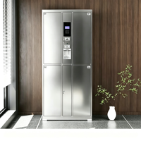 Armoire de classement moderne en acier inoxydable à 4 tiroirs avec serrure à code, ignifuge et grande capacité, solution de stockage commerciale