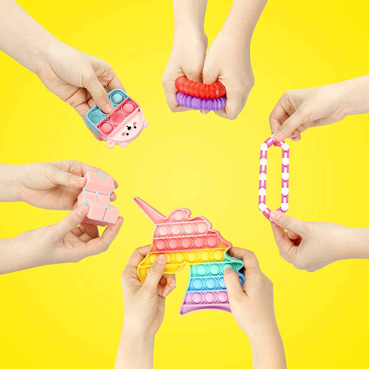 2024 venta al por mayor cadena Fidget Toys Set Pack Anti Stress