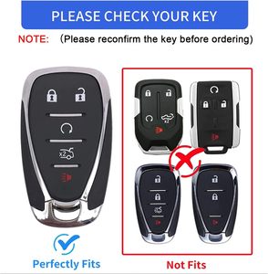 Kunasi – housse de clé de voiture Chevy avec porte-clés, coque de clé en TPU souple pour Equinox <span class=keywords><strong>Malibu</strong></span> Camaro Cruze Blazer Traverse Trax - Product Image 5
