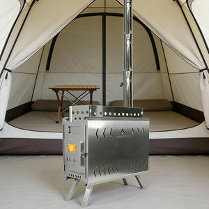 INBESTCAMP Stufa Portatile da Cowboy per Pecorella, Sauna Invernale Antivento Pieghevole, Stufa Gabion per Parilka - Product Image 1