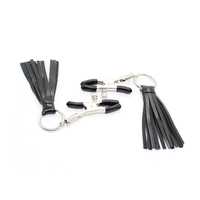 Simulateur de glands en cuir flirtant pinces à mamelon pinces à mamelon fétiche flirtant BDSM produits de sexe pour femmes hommes jeux pour adultes