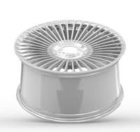 Jantes forgées multi-branches à disque fermé, finition polie miroir argentée, 15-24 pouces, 5x112 5x120 pour Maybach Classe S, Bentley, Rolls Royce