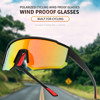 Lunettes de soleil oversize rose irisé pour hommes et femmes, verres miroir UV400, monture enveloppante TR90, lunettes de sport pour le cyclisme