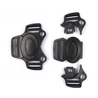 Boucle de harnais de poussette à 5 points avec sangle, clip de harnais en plastique de 1 pouce, boucle de ceinture pour remplacement de siège auto bébé ou poussette