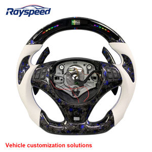 <span class=keywords><strong>Volante</strong></span> de fibra de carbono forjado de cuero con pantalla LED para BMW E60 E39 <span class=keywords><strong>E30</strong></span> E90 E92 E70 E84 E85 E89 E91 M3 M4 2008 2009 2010 2011 - Product Image 1