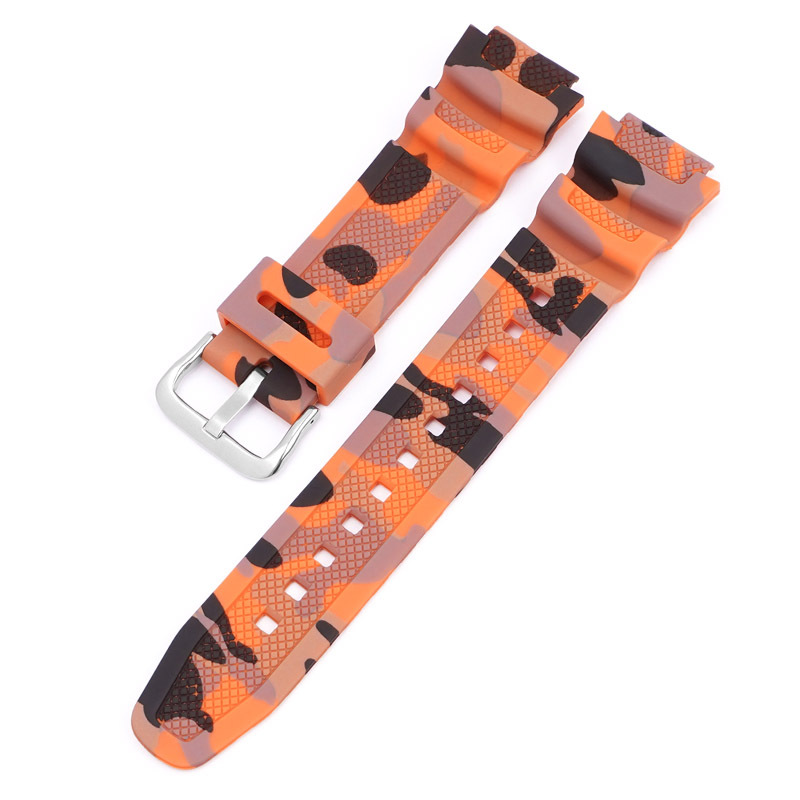 orange camouflage+silver buckle
