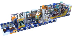 Aire <span class=keywords><strong>de</strong></span> jeux intérieure pour enfants, petit bureau <span class=keywords><strong>de</strong></span> vente, mezzanine, équipement <span class=keywords><strong>d</strong></span>'amusement, combinaison toboggan et installations <span class=keywords><strong>d</strong></span>'escalade - Product Image 2