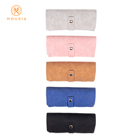 Pochette à lunettes anti-odeur et respectueuse de la peau avec crochet de suspension, doublure douce anti-rayures, logo personnalisé, fournisseur direct d'usine
