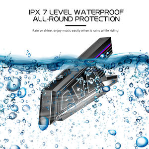 Auriculares para casco de motocicleta BT40 rojo con auriculares inalámbricos impermeables IPX6 con cancelación de ruido 5,3 Audifonos para motocicleta - Product Image 3