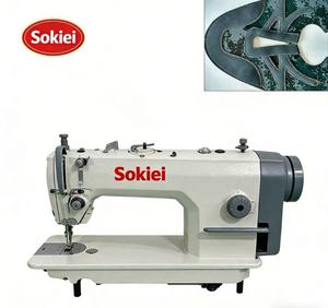 Nouvelle machine à coudre industrielle à point noué à plat à une aiguille pour la fabrication de chaussures en cuir et de chaussures de danse - Product Image 2