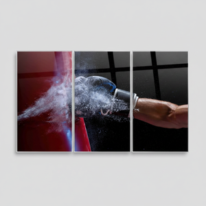 Boxing <b>Canvas</b> Art: Printed Tempered Glass Man Cave <b>Wall</b> Decor,SET OF 3 <b>CANVAS</b> - Product Image 2