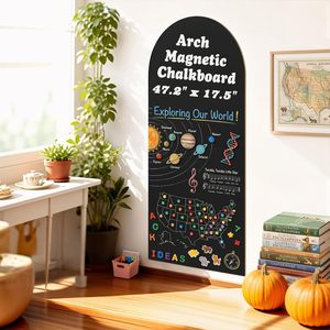 Autocollant mural magnétique effaçable à sec en PVC, <span class=keywords><strong>tableau</strong></span> blanc <span class=keywords><strong>adhésif</strong></span>, format arche 47,2x17,5 pouces, autocollant mural auto-<span class=keywords><strong>adhésif</strong></span> à peler et coller pour - Product Image 3