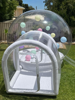 Maison à bulles rebondissante d'usine 3m 4m 5m Pvc maison de tente à bulles gonflable transparente maison à bulles avec fond de rebond pour la fête