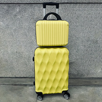 2025 hommes/femmes voyage bagages ensemble ABS Hardside 14 pouces 20 pouces valise sac Spinner roues léger Prime roulant dessin animé