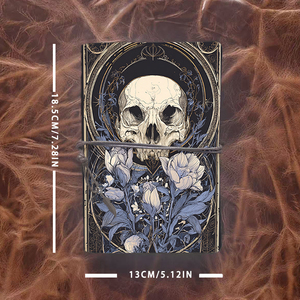 Giấy dày A6 notepad tuyệt vời cho các tính toán tài chính kế toán và hồ sơ giao dịch với hoa sọ và Orna - Product Image 4