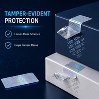 Etiquetas de Código QR Láser con Sello de Seguridad Holográfico Resistente al Agua y a los Arañazos para Televisores Inteligentes y Monitores