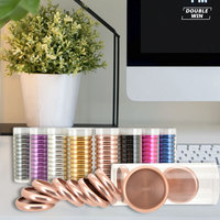 Anneaux de reliure ronds en métal doré rose en gros, personnalisables, pour carnets et agendas