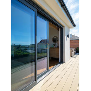 Véranda en aluminium personnalisée porte coulissante double verre trempé fenêtres et portes avec rail porte coulissante à vendre - Product Image 2