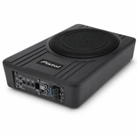 Subwoofer universel 12V pour voiture, 10 pouces, amplificateur intégré, caisson de basses 2000W max, filtre passe-bas et amplification des basses réglables