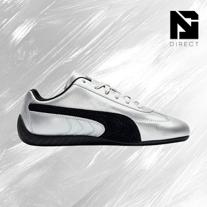 Puma Wmns Speedcat 'metallic Pack - Silver Black' Lace-Up Walking Style Shoes Fashion Stylish Sneaker for Daily Wear - Product Image 3