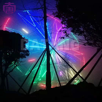 Lumière LED RGBW automatique de 45 mm 24 V pour cabochon, manège, grande roue, IP65, pour aménagement paysager et parcs à thème