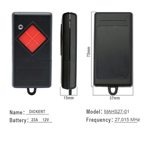 For Dickert MAHS27-04 Mahs27-01 27,015 mhz <strong>Fixed</strong> <strong>Code</strong> Garage Door <strong>Remote</strong> <strong>Control</strong> - Product Image 3