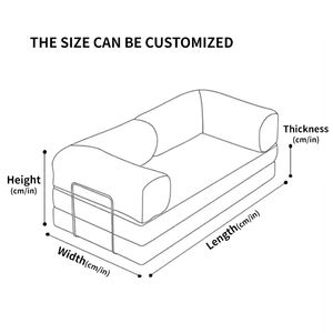 Sofá Cama Moderno Personalizado de Espuma Viscoelástica Comprimida para Sala de Estar, Dormitorio, Hotel, Apartamento, Centro Comercial, Sofá Extensible - Product Image 4