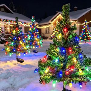 Windpnn 2Pack Solar Christmas <b>Tree</b> <b>Lights</b> Outdoor Decorations 40 <b>Led</b> Strawberry <b>Lights</b> Waterproof Garden Pathway <b>Lights</b> - Product Image 3