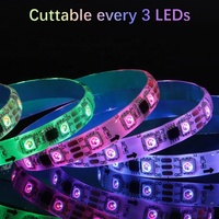 Bande LED Flexible Rechargeable pour Chaussures, RGB Multicolore, Lumière USB sur Semelle, 20 LED, IP65
