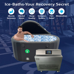 BINSPAPO Baignoire à glace portable <span class=keywords><strong>gonflable</strong></span> en PVC personnalisable <span class=keywords><strong>pour</strong></span> la thérapie de l'eau froide <span class=keywords><strong>SPA</strong></span> <span class=keywords><strong>Tente</strong></span> de récupération de fitness incluse - Product Image 6