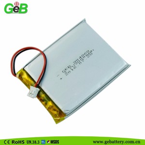 Free shipping high quality fashion li-polímero cell White Battery GEB 904860 3000 mAh <span class=keywords><strong>3</strong></span>,7 V with DC connector - Product Image 2