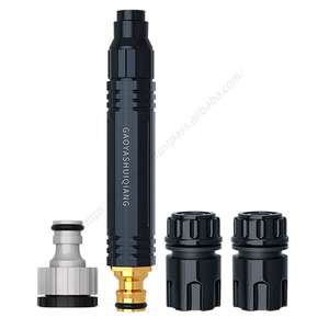 Pistola de lavado de coches portátil al por mayor, pistola de agua de alta presión, boquilla negra para riego doméstico - Product Image 1