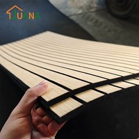 Feuille acoustique en fibre de polyester ignifuge personnalisée, laminée PVC, insonorisante, imperméable, recyclable, certifiée FSC, fabriquée en usine