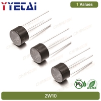 20 Diodes redresseuses en pont 2W10 neuves, 100% originales, 2A 1000V WOB, monophasées, à ondes complètes, à montage traversant, en silicium, 20 pièces