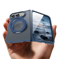 Nouvelle conception, support rotatif à 360 degrés, magnétique, anti-rayures, antichoc, coque pliable pour iPhone Duo, vente en gros